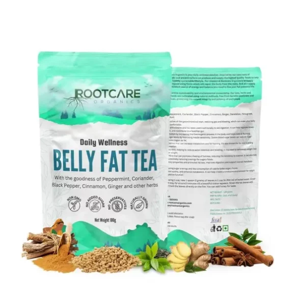 Rootcare Organics Belly Fat Tea 100 gm, Herbkart8t761loWaS6MlL.webp, Herbkart8t761loWaS6MlL