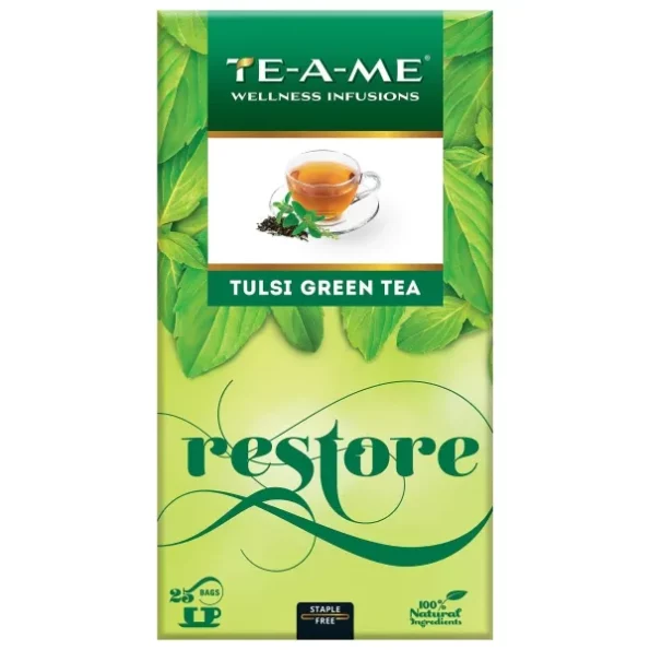 TE-A-ME Tulsi Green Tea Bags 25 pcs, Green Tea - Tulsi, Green Tea Bags - Tulsi, Herbkart8t781vquY20aL4L.webp, Herbkart8t781vquY20aL4L