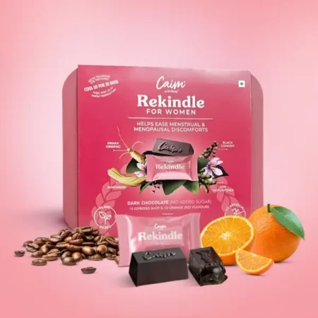Caim by arelang | Rekindle for Women | Delicious Supplements For Hormonal Balance | Eases Menstrual Cramps | Effective in PMS, PCOS, Postpartum, Menopause Symptoms | Regulates Cycles | Mix Pack ( Orange + Espresso) | 1 x 20 pieces (300g)