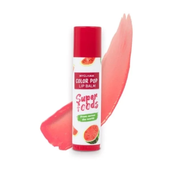 MyGlamm Superfood Color Pop Lip Balm-Watermelon -4.6gm, Herbkart8t751WsRqL3yaL.webp, Herbkart8t751WsRqL3yaL