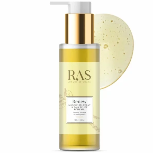 RAS Luxury Oils Renew Muscle Relaxant & Pain Relief Body Oil, 100ml, Herbkart8t751228SjFzxL-2.webp, Herbkart8t751228SjFzxL 2