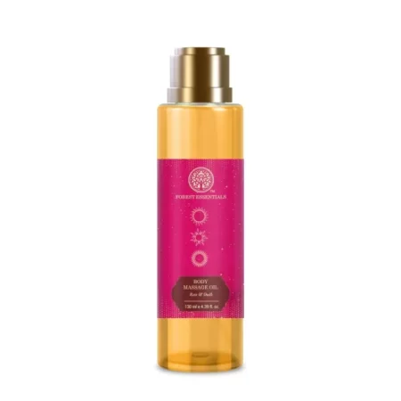 Forest Essentials Body Massage Oil Rose & Oudh | Ayurvedic Body Oil | Relaxing & De-stressing | Nourishes the Skin