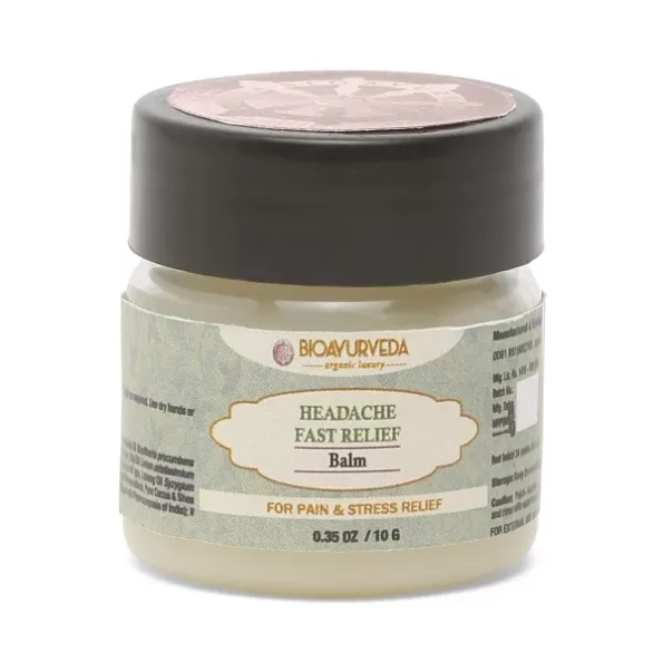 BIOAYURVEDA Headache Fast Relief Balm For Pain and Stress Relief 10 Gm available on Herbkart