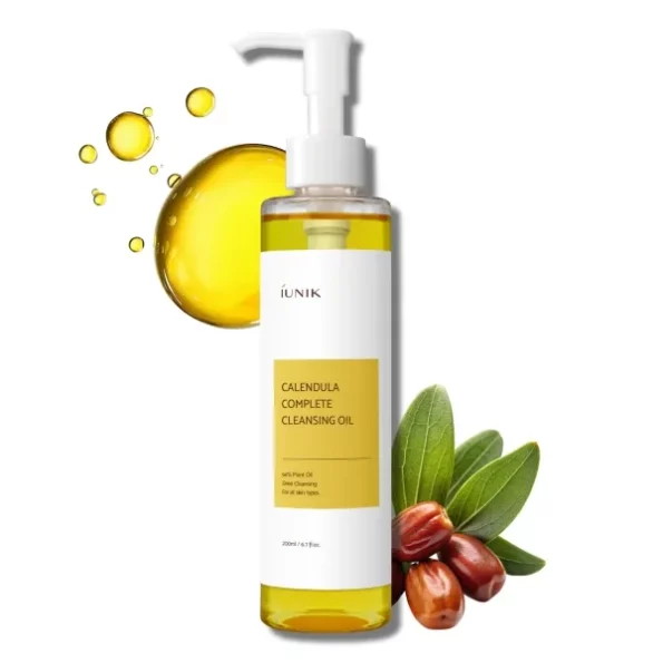 iUNIK Calendula Complete Deep Cleansing Oil, 6.70 Fl Oz ‚ 94% Natural Oil Cleanser, Makeup Remover for Waterproof Makeups. Mascara Sunscreen, Lipstick, Eyeliner - Facial Cleansing Oil Hydrating & Nou, Herbkart8t771CvvnSAm0L.webp, Herbkart8t771CvvnSAm0L