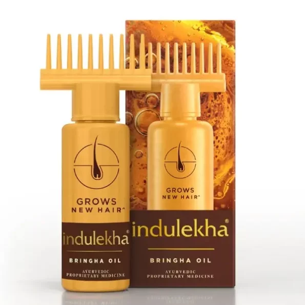 Indulekha Bringha, Ayurvedic Hair Oil, 50ml, for Hair Fall Control, with Amla & Coconut Oil, with Comb Applicator, Herbkart8t7614K49ZlYKL.webp, Herbkart8t7614K49ZlYKL