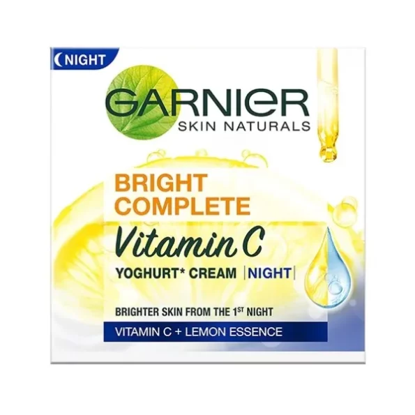 Garnier Skin Naturals, Night Cream, Anti-Dark Spots & Brightening, Bright Complete Vitamin C Yoghurt, 40 g, Herbkart8t761LRX03zSaL.webp, Herbkart8t761LRX03zSaL