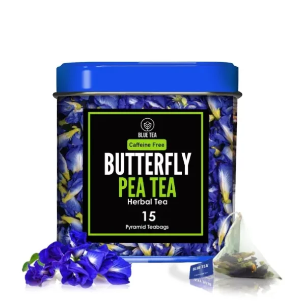 BLUE TEA - Butterfly Pea Flower - 15TB (30 Cups) - Premium Tin Pack, Herbkart8t761qtqroR-BL.webp, Herbkart8t761qtqroR BL