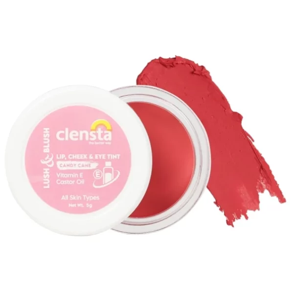 Clensta Lip Cheek Tint - Candy Cane, with Goodness of Vitamin E & Castor, 5 G, Herbkart8t761Xnhd7BeDL.webp, Herbkart8t761Xnhd7BeDL