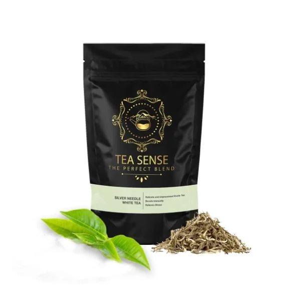 TEA SENSE Silver Needle White Tea | 50g | Loose Leaf | Luxury Organic Tea | Sweet Aftertaste | 25 Cups+, Herbkart8t7612k420HiMWL.webp, Herbkart8t7612k420HiMWL