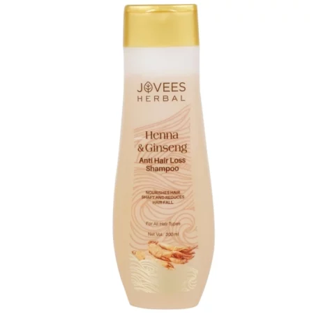 Jovees Herbal Henna & Ginseng Anti Hair Loss Shampoo | For Hair Growth & Hair Fall Control With Henna, Ginseng & Amla Extract | For All Hair Type 300ML