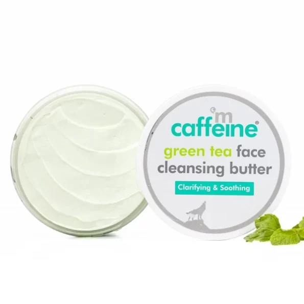 mCaffeine Green Tea Face Cleansing Butter with Shea Butter & Vitamin E - 100g, Herbkart8t751WXjykh3HL.webp, Herbkart8t751WXjykh3HL