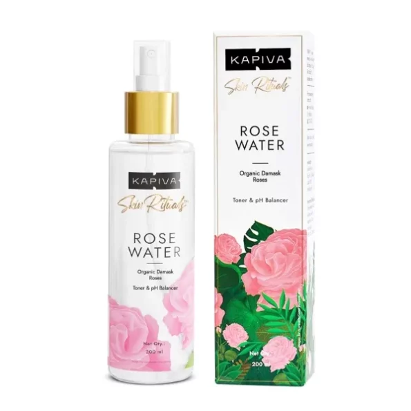 Kapiva Organic Rose Water/Gulab Jal Spray (200 Ml) available on Herbkart