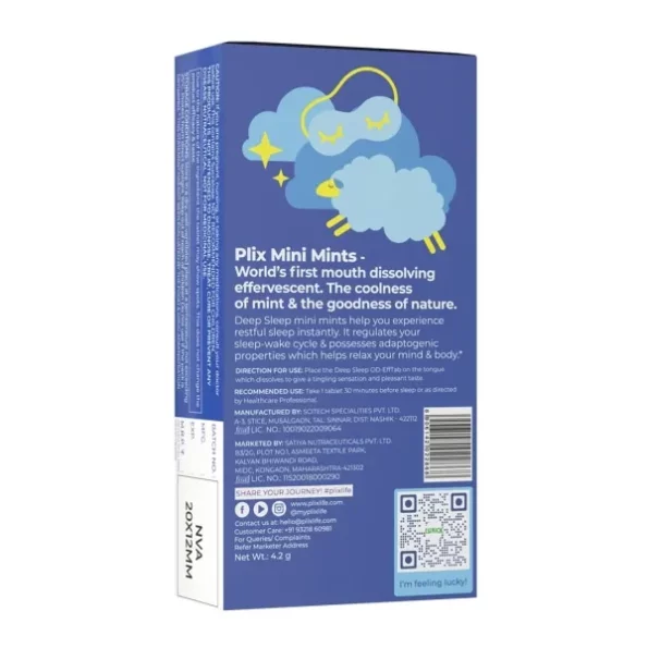 Plix - The Plant Fix Melatonin Tablet Deep Sleep Oral Dissolving Mini ...