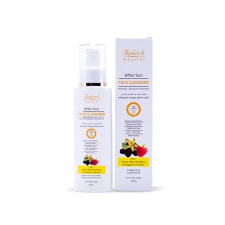 Anherb Natural After Sun Face Cleanser | Sun Cleanser | Paraben Free | For Brighter, Shiny and Glowing Skin | Men and Women| All Skin Types | 100 ml X Pack of 1