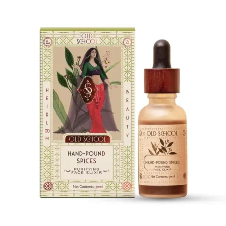 Old School Rituals Hand-Pounded Spices Purifying Face Elixir | Detoxifying & Clarifying Serum for Healthy, Glowing Skin | Anti-Acne, Pigmentation, and Anti-Aging | Infused with Natural Spices | 30ml