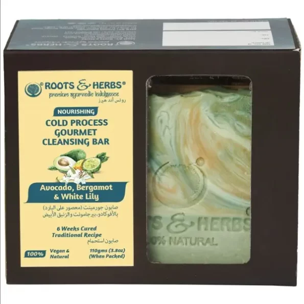 Roots And Herbs Handmadesoap Nourishing Avocado, Bergamot And White Lily Cold Process Gourmet Cleansing Bar Soap, Herbkart8t771VL9aVdYcL.webp, Herbkart8t771VL9aVdYcL