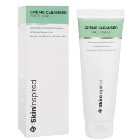 SkinInspired Crème Cleanser Facewash | Complete Cleansing | Skin Brightening | Moisturising | For Normal, Combination, Oily & Acne-Prone Skin | Salicylic Acid + Lactic Acid + Vitamin C | 70 ml