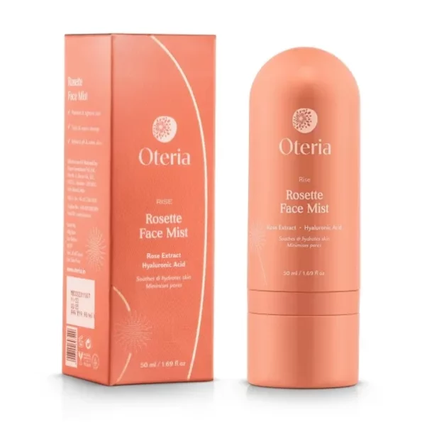 Oteria Luxury Rosette Face Mist Toner: Hydrating Formula with Rose Water & Hyaluronic Acid available on Herbkart