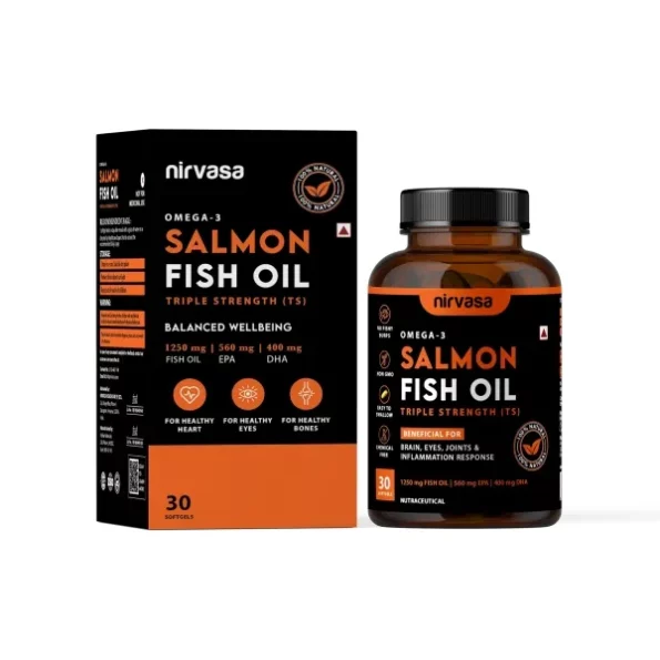 Nirvasa Omega 3 Salmon Fish Oil Softgel Capsules (Triple Strength) - 30 X 1 Cap, Herbkart8t771c7LiWxnKL.webp,