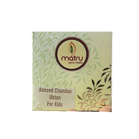 Matru Ayurveda Almond Chandan Ubtan Bath Powder Sunni Pindi / Utane / Utna For Kids, 90 gm