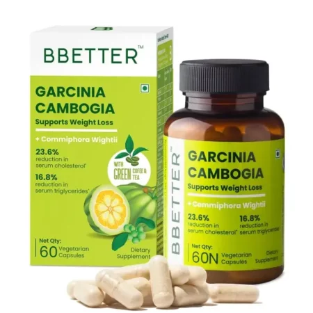 BBETTER Garcinia Cambogia For Weight Loss Tablets For Women And Men - With Green Coffee Green Tea Guggulu Extract & Inulin - Keto supplement- 60 Veg capsules