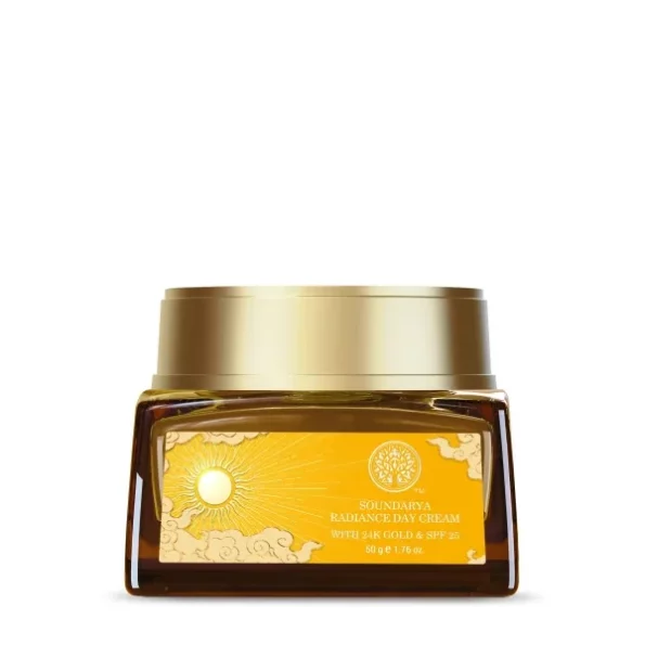 Forest Essentials Soundarya Radiance Day Cream with 24K Gold & SPF 25 available on Herbkart