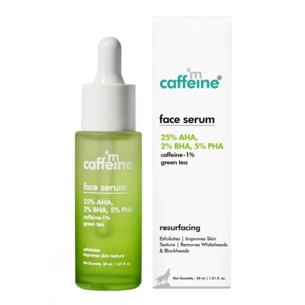 mcaffeine Exfoliating Peel Serum With 25% Aha, 2% Bha, 5% Pha - 30 Ml, Herbkart8t751NlgR324lL.webp, Herbkart8t751NlgR324lL