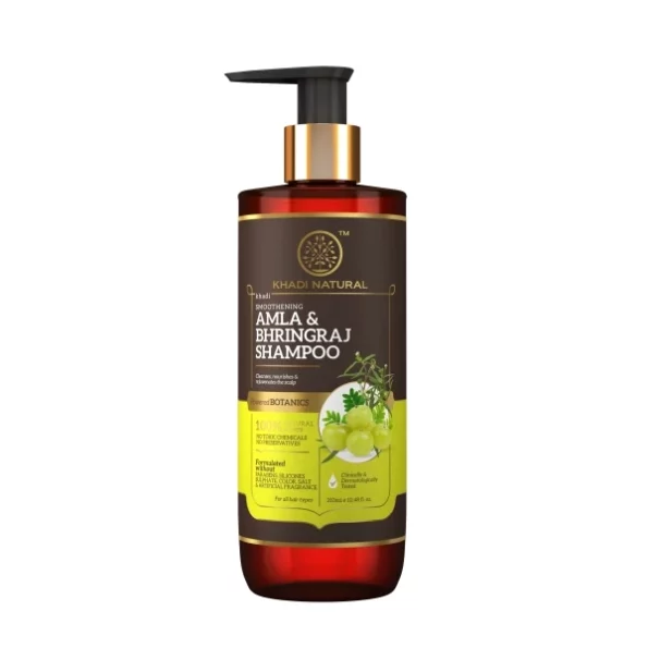 Khadi Natural Amla & Bhringraj Shampoo Hair Cleanser 310ml available on Herbkart