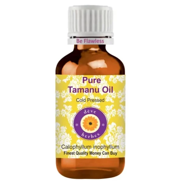 Deve Herbes Pure Tamanu Oil (Calophyllum inophyllum) Natural Therapeutic Grade Cold Pressed 30ml, Herbkart8t7618DdHyKOSL.webp, Herbkart8t7618DdHyKOSL