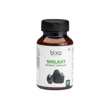 Bixa Botanical Shilajit Capsules | 60 Vegan Tablets | (450 MG), With 40% FULVIC ACID Extract | Natural Immunity Booster | Supports Healthy Metabolism & Energy Levels