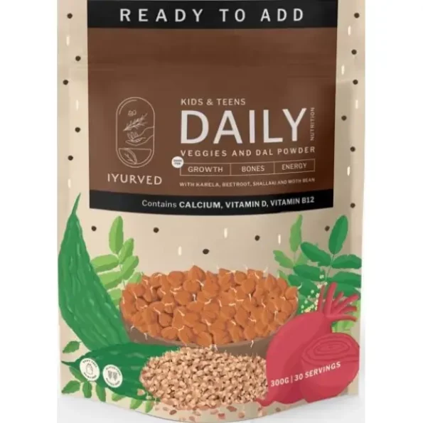 Iyurved Kids and Teens Daily Nutrition Veggies and Dal Powder, 300 gm, Herbkart8t751C9AAZ70lL.webp, Herbkart8t751C9AAZ70lL