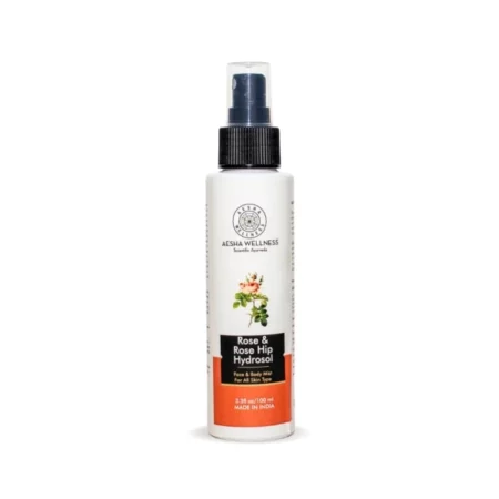 Aesha Wellness - Rose and Rose Hip Hydrosol | 100% Natural | Glowy Skin | Scientific Ayurveda