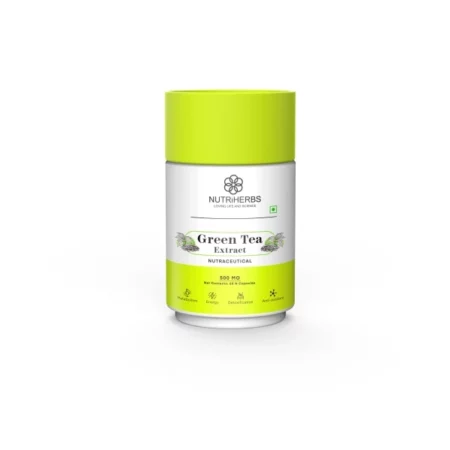 NUTRiHERBS Green Tea Extract Capsules 800mg - Metabolism Booster & Herbal Weight Loss Supplement | Antioxidant & Appetite Suppressant for Fat Loss | Weight Management for Men & Women