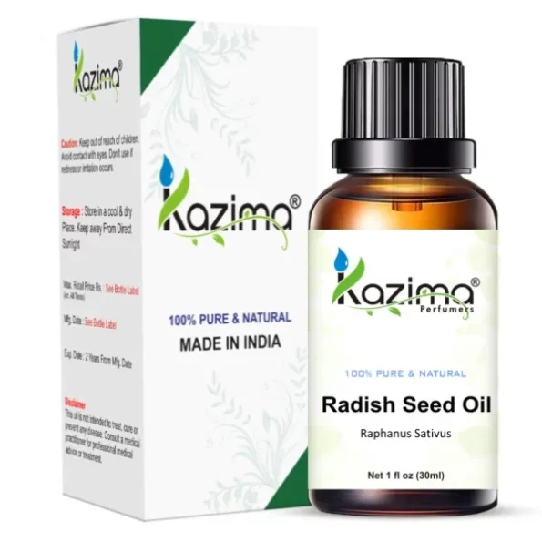 KAZIMA Radish Seed Cold Pressed Carrier Oil (30ml) available on Herbkart