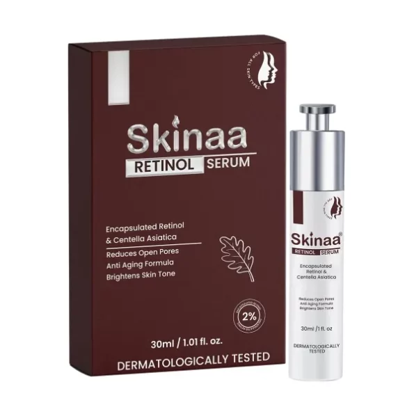 Skinaa Retinol Face Serum 2% For Face With Retinol & Centella Asiatica, Anti Aging Night Face Serum, 30Ml available on Herbkart