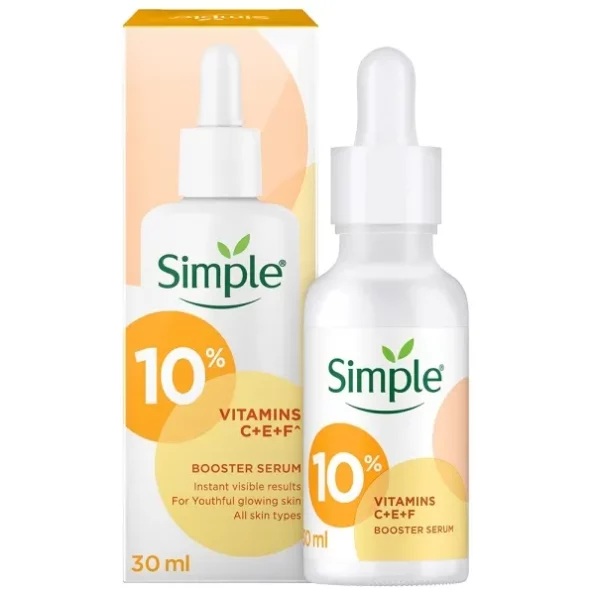 Simple Booster Serum With 10% Vitamin C+E+F 30ml | For Youthful Glowing Skin & Instant Visible Results | For All Skin Types, Herbkart8t751ycJv9CErL.webp, Herbkart8t751ycJv9CErL