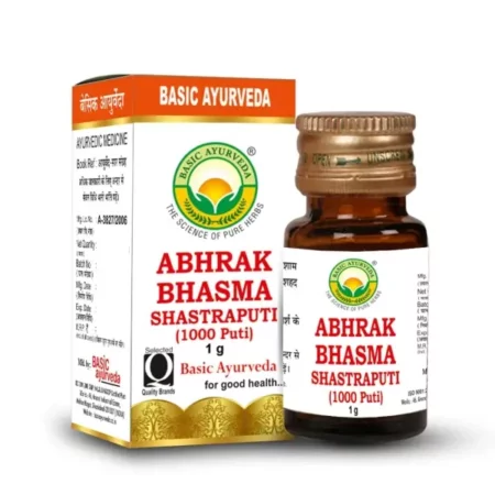 BASIC AYURVEDA Abhrak Bhasma Shastraputi (1000 Puti) 1 Gram |