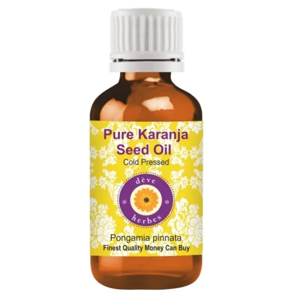 Deve Herbes Pure Karanja Seed Oil (Pongamia pinnata) Cold Pressed 100ml, Herbkart8t761k20BIbjVXL.webp, Herbkart8t761k20BIbjVXL