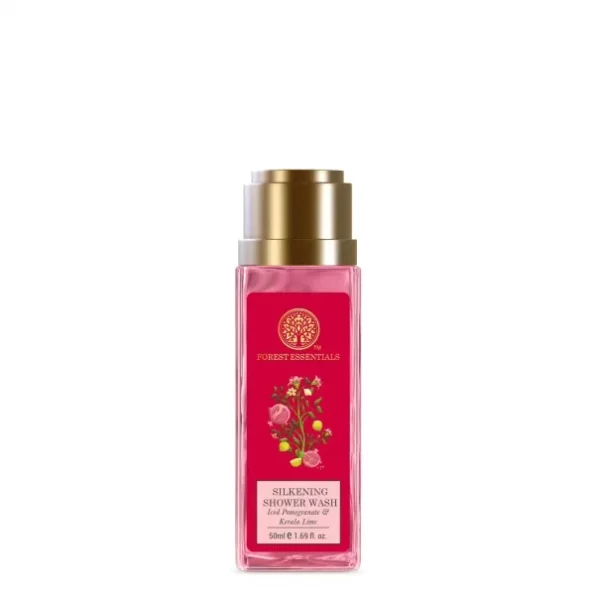 Forest Essentials Travel Size Silkening Shower Wash Iced Pomegranate & Kerala Lime, 50 ml, Herbkart8t771AxZXZuW20L.webp,