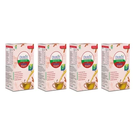 Diabliss Herbal Diabetic Friendly Herbal Masala Tea 10 Grams Sachet Box-Combo Pack-4 No's-Diabetes
