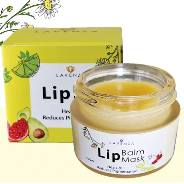 Lavenza Natural Lip Balm (15 Gms), with ONLY natural ingredients; Chamomile Pomegranate, Avocado, Grapefruit oils | Deeply Nourishes & Heals | Multiuse nourishing balm| Silicone, Petroleum & synthetic waxes Free | Safe for Kids, Herbkart8t761LXD1oTQUL.webp, Herbkart8t761LXD1oTQUL