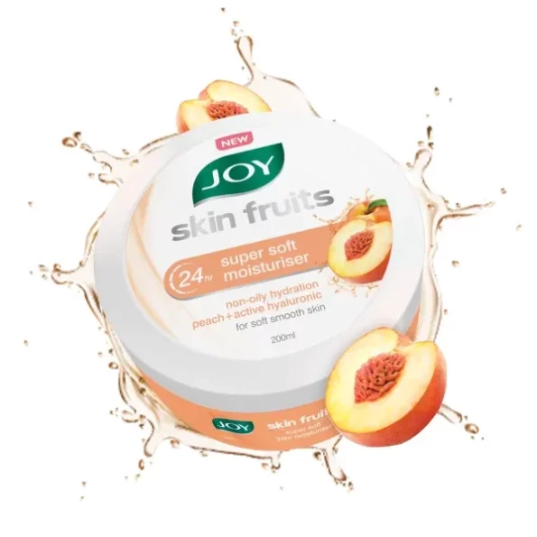 Joy Skin Fruits Super Soft Moisturizer With Peach & Hyaluronic Acid (200ml) | Cold Skin Cream for 24Hrs Moisturization of Face, Hands & Body | Oil Free Hydration For Soft & Smooth Skin, Herbkart8t761qY2DBXqrL.webp, Herbkart8t761qY2DBXqrL