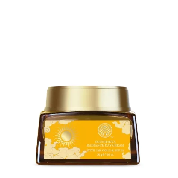 Forest Essentials Soundarya Radiance Day Cream with 24K Gold & SPF 25 available on Herbkart