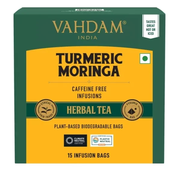 VAHDAM, Turmeric Moringa Superfood Herbal Tea Bags (15 Count), Herbkart8t771ycvqx6RrL.webp,