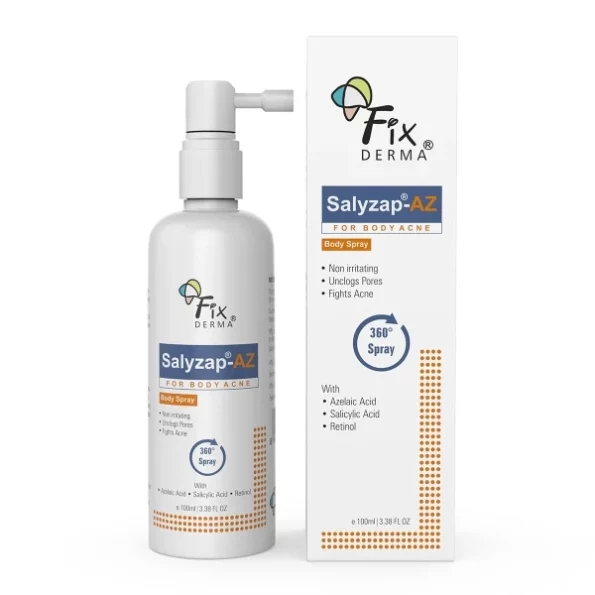 FIXDERMA 2% Salicylic Acid + 2% Azelaic Acid Salyzap-Az Body Acne Treatment Unscented Spray - 100Ml, Herbkart8t7615hI06Gc8L.webp, Herbkart8t7615hI06Gc8L