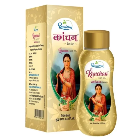 Dhootapapeshwar Kanchan Kesh Hair Oil (100ml) available on Herbkart