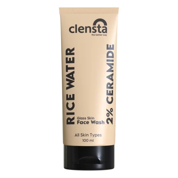 Clensta Rice Water Face Wash With Rice Water & 2% Ceramide for Glass Skin, 100ml, Herbkart8t7513J7Hi20ltL.webp, Herbkart8t7513J7Hi20ltL