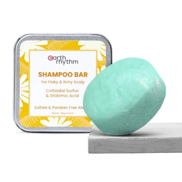Earth Rhythm Anti-Dandruff Shampoo Bar for Itchy & Flaky Scalp (Tin) - 80gm, Herbkart8t761tvqmDq8WL.webp, Herbkart8t761tvqmDq8WL