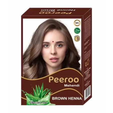 RKS Natural Peeroo Hair Colour for Women | Brown Herbal Hair Colour Powder | No Ammonia Hair Colour | 100% Pure & Herbal Hair Colour | Henna Hair Colour Powder - 60g