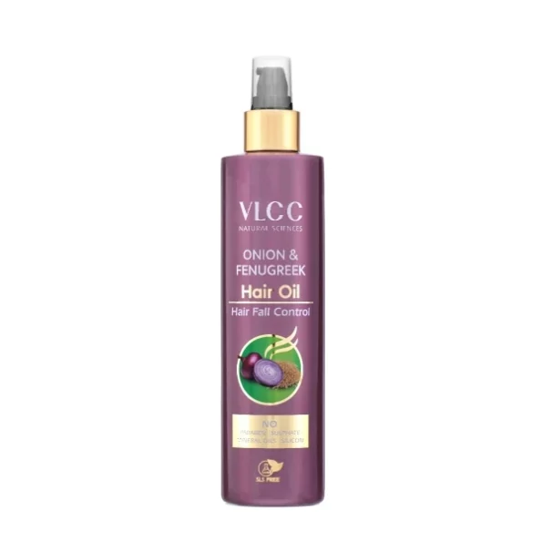 VLCC Onion & Fenugreek Hair Oil - 200ml | Deep Nourishing Hair Oil for Strengthening Hair Follicles. Thicker, Stronger, Frizz-Free Hair | Paraben Free | with Onion, Fenugreek, Almond & Black Seed, Herbkart8t7415Dl06EfvL.webp, Herbkart8t7415Dl06EfvL